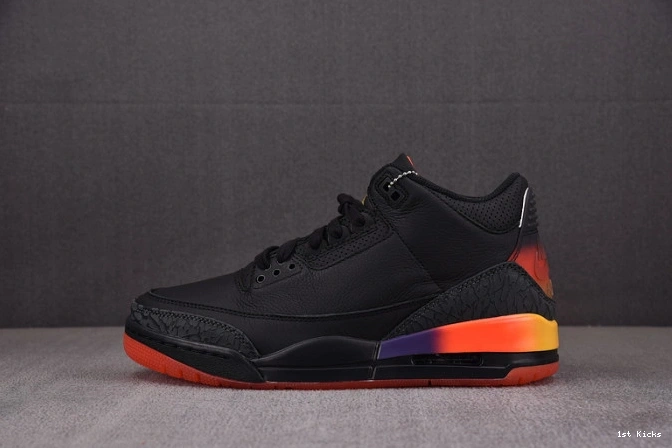 1st Kicks Shoes fn0344- 1521 AllSeason 3 x air j balvin jordan black 1112